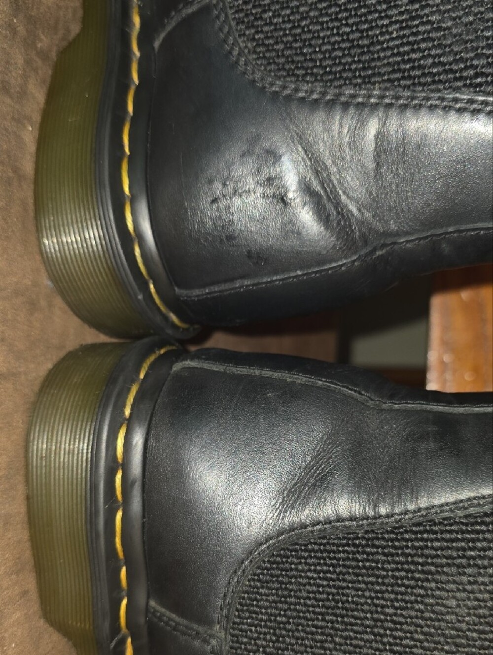 Dr. Martens 2976 Women's 8 Smooth Leather Chelsea Black Boots Docs Doc Marten - Picture 11 of 16